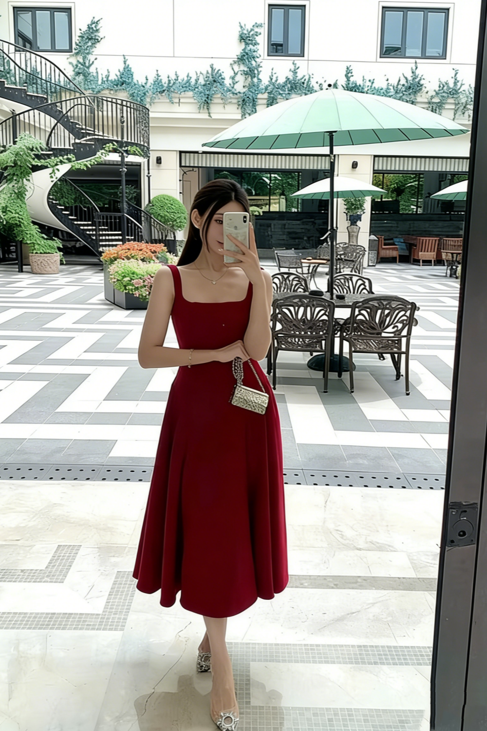 Simple Elegant Short Dress, Casual Dating Light Formal Gown FD04