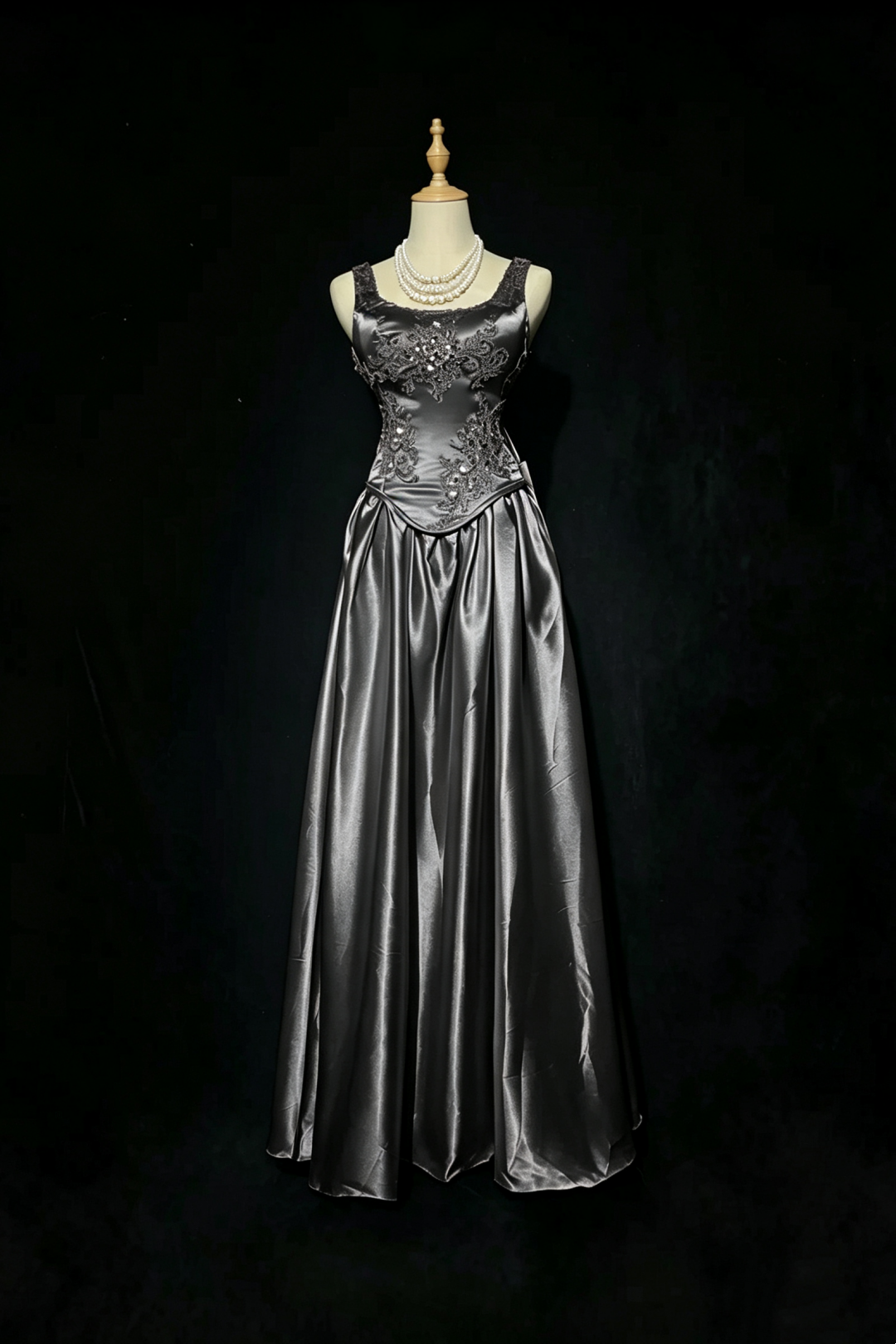 Prom Dress Corset Bodice Satin Evening Gown Multiple Colors For Special Occasion F0066