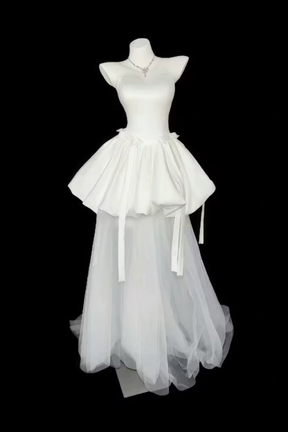 Strapless Sweetheart Satin Puffy Mini Homecoming Dress F0315